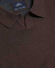 Load image into Gallery viewer, Mens Modern Johnny Rugby Sweater -Brown