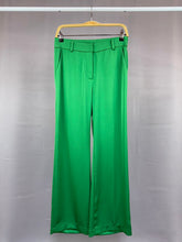 Load image into Gallery viewer, Wide Leg Satiny Trouser- Green