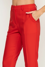 Load image into Gallery viewer, Cinched Pocket Trouser- Red