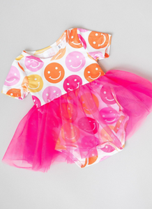 Baby Dont Worry Be Happy Tank Twirl Dress- Smiley