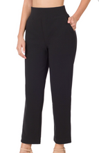 Load image into Gallery viewer, Stretch Pull-On  Dress Pants - Black