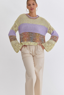 Spring Fling Sweater- Lavender