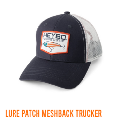Lure Patch Meshback Hat - Navy/White