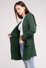 Load image into Gallery viewer, Hooded Open Front Sweater Cardigan