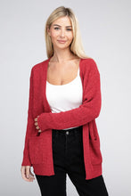 Load image into Gallery viewer, Melange Open Front Sweater Cardigan