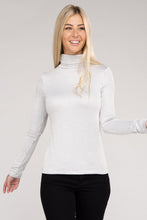 Load image into Gallery viewer, Ribbed Turtle Neck Long Sleeve Top