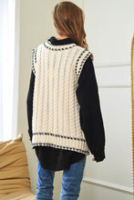 Load image into Gallery viewer, Solid V-Neck Sleeveless Pocket Detail Sweater