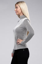 Load image into Gallery viewer, Ribbed Turtle Neck Long Sleeve Top