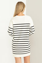 Load image into Gallery viewer, Casually Chic Striped Sweater Dress