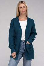 Load image into Gallery viewer, Low Gauge Waffle Open Cardigan Sweater