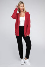 Load image into Gallery viewer, Melange Open Front Sweater Cardigan