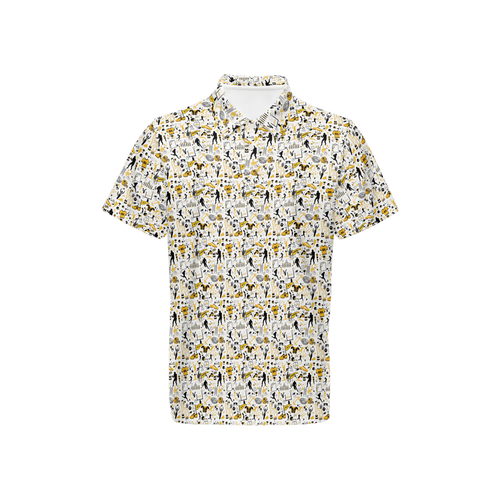 Missouri Classic Fit  Polo Shirt-Heavyweight Full Print with MO in Collar