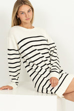 Load image into Gallery viewer, Casually Chic Striped Sweater Dress