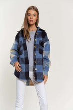 Load image into Gallery viewer, Plaid Chest Pocket Detail Shacket