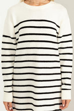 Load image into Gallery viewer, Casually Chic Striped Sweater Dress