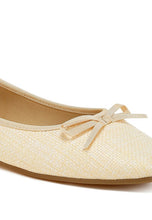 Load image into Gallery viewer, Paper Rings Raffia Ballet Flats