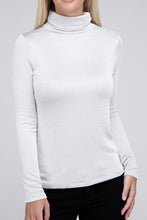 Load image into Gallery viewer, Ribbed Turtle Neck Long Sleeve Top