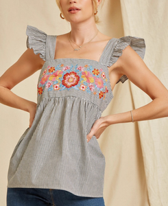 Mirabel Embroidered Top