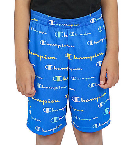 Boys Blue Logo Athletic Short