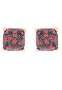 American Flower Glass Studs