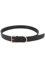 Load image into Gallery viewer, Faux Leather Belt -Black