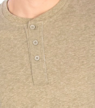 Load image into Gallery viewer, Mens Henley Long Sleeve -Olive