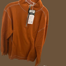 Load image into Gallery viewer, Men&#39;s Lux 1/4 Zip Waffle Pullover- Rust