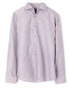 Men’s Spring Button Up Lavender and Blue
